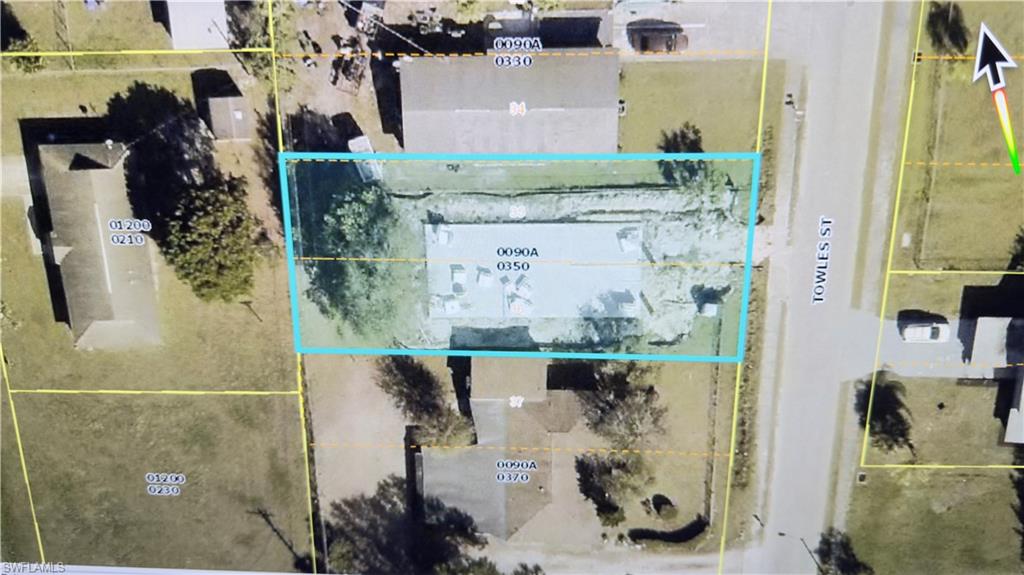 Aerial overview of property's location