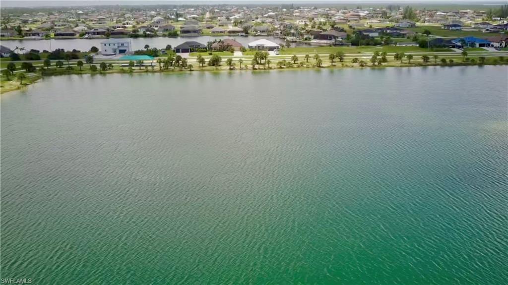 Bird's eye view of a large body of water