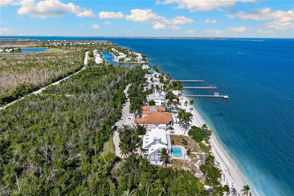 Bird's eye view of extended coastline