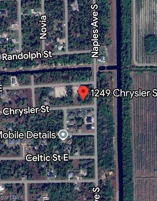 Aerial view of property's location