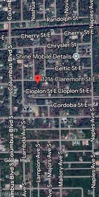 Aerial map of property and surrounding area