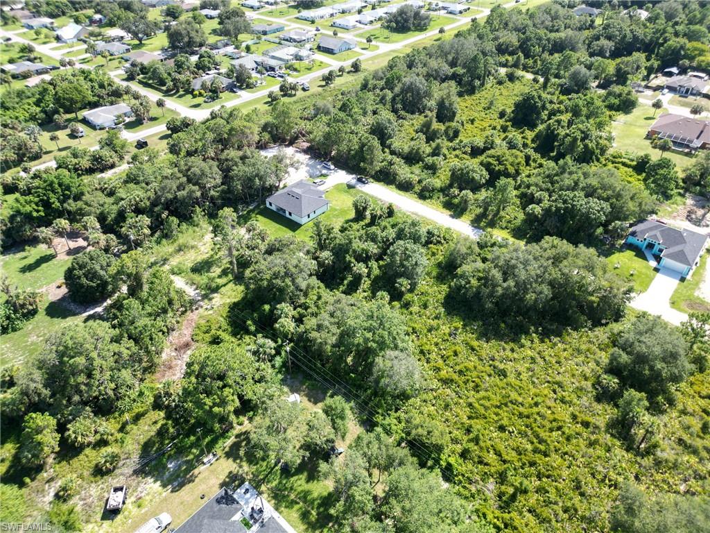 Aerial view of property's location