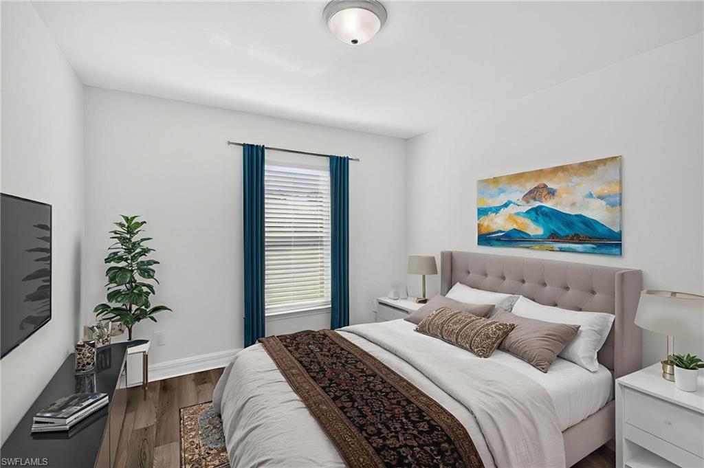 Staged second bedroom