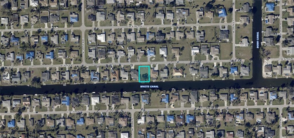 Aerial map of property and surrounding area