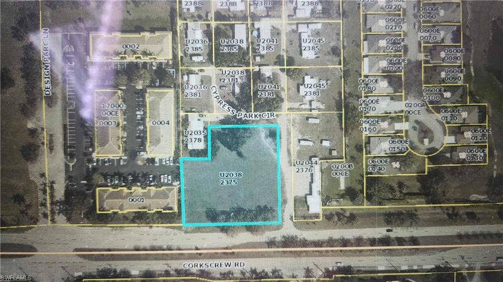 Aerial view of property's location