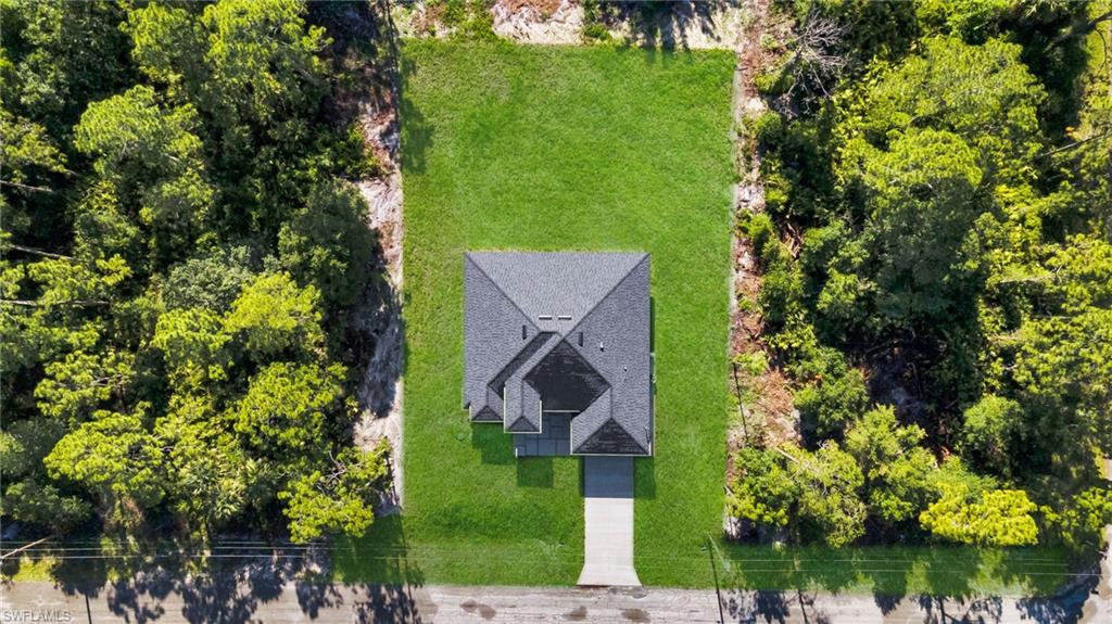 View from above of property