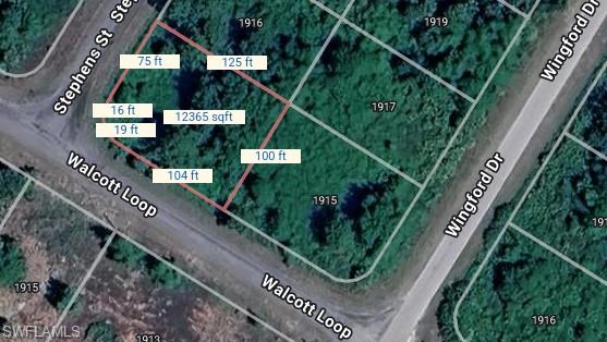 Aerial view of property's location