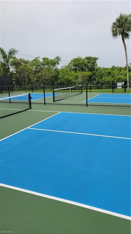 View of new Pickleball courts.