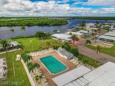 Drone / aerial view of Community pool.