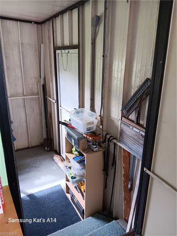 Attached shed and laundry room