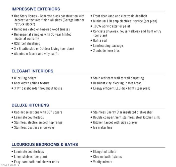 View of miscellaneous listing collateral