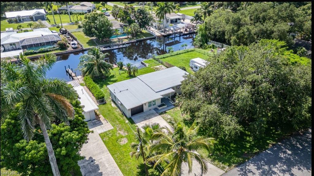 View from above of property featuring a large body of water
