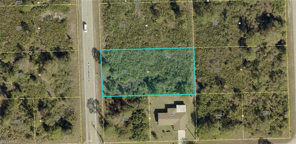 Aerial view of property's location