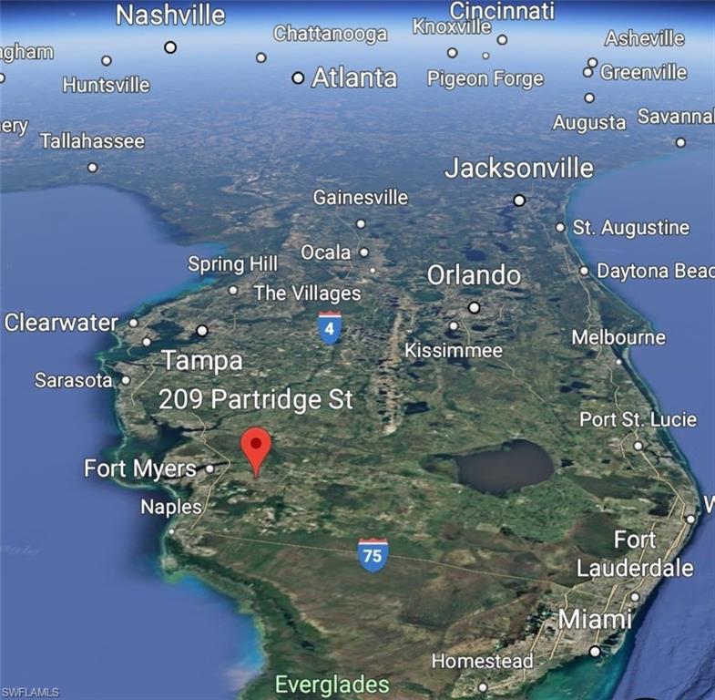 Aerial overview of property's location