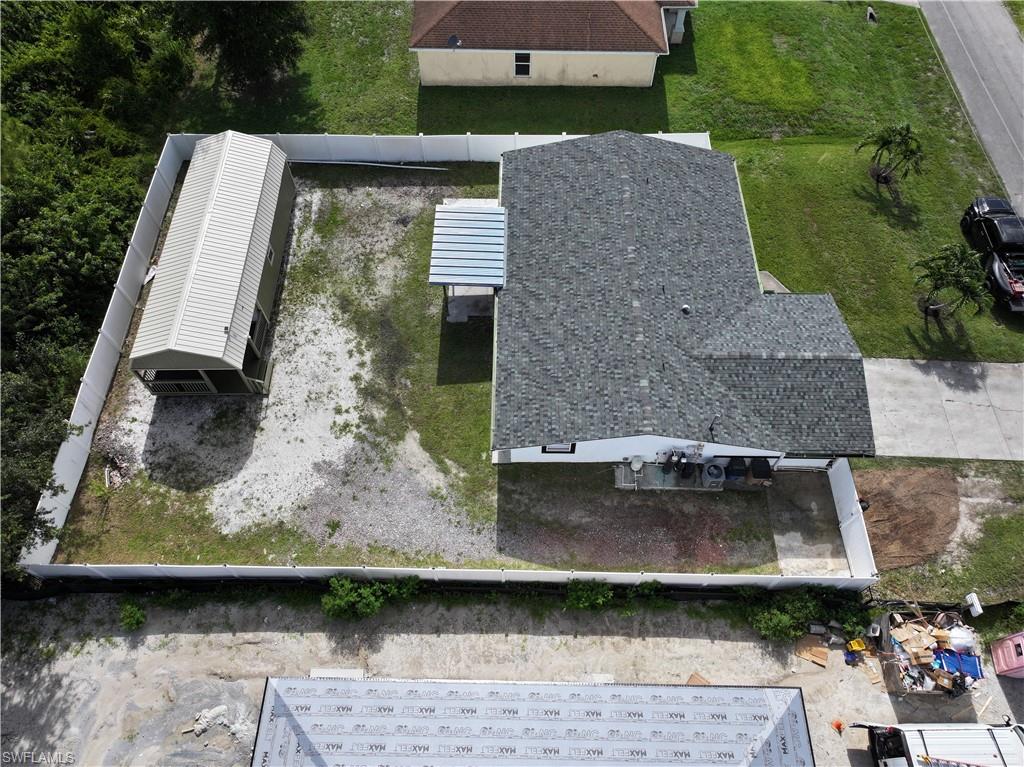 View from above of property