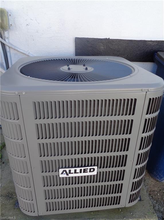 Exterior view of a central A/C unit