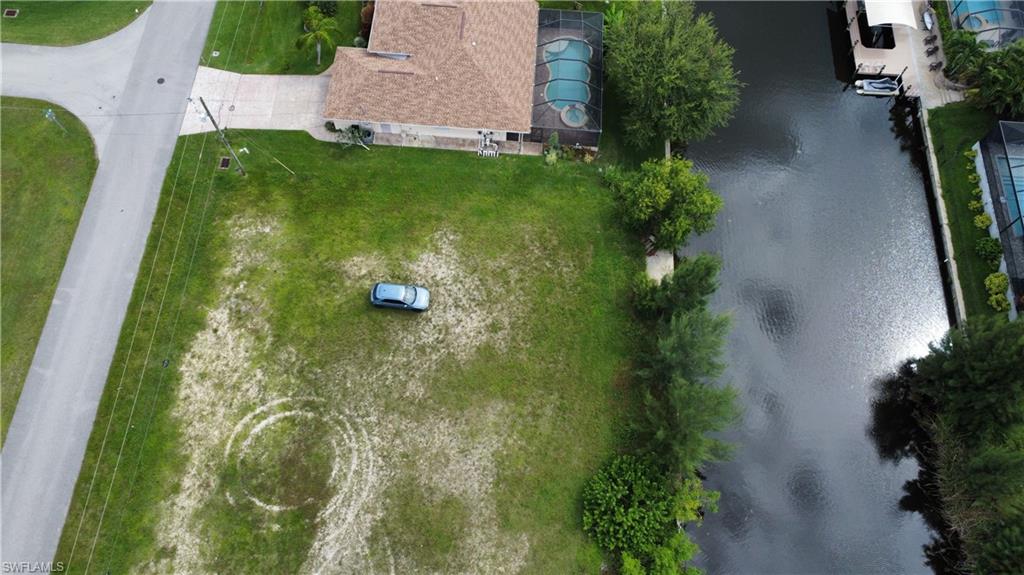 Bird's eye view of a large body of water