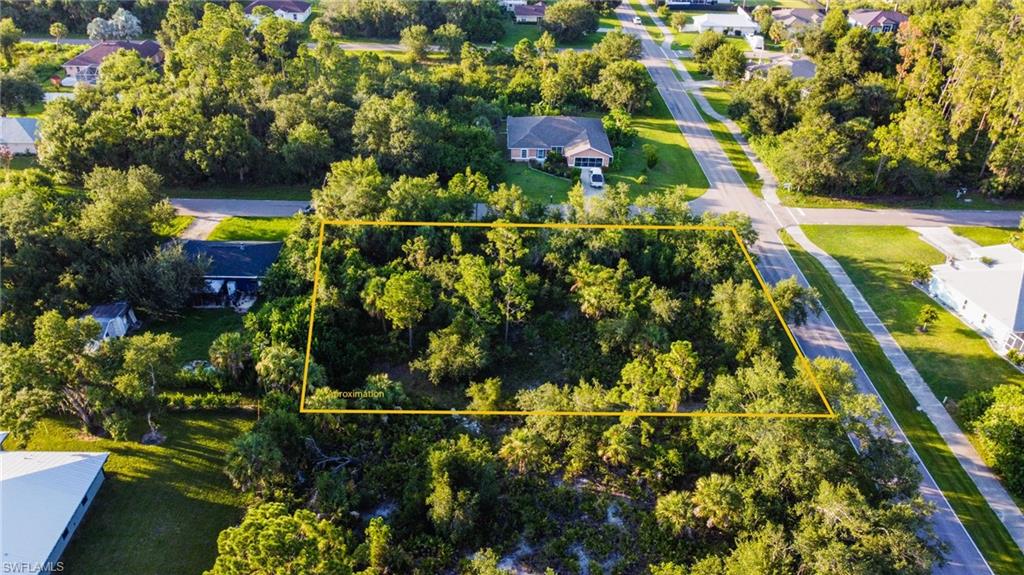 Aerial overview of property's location featuring property