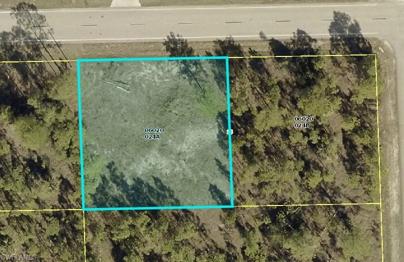 Aerial overview of property's location