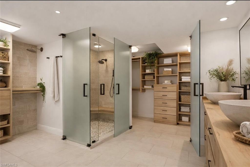 Virtually Staged Primary Bath
