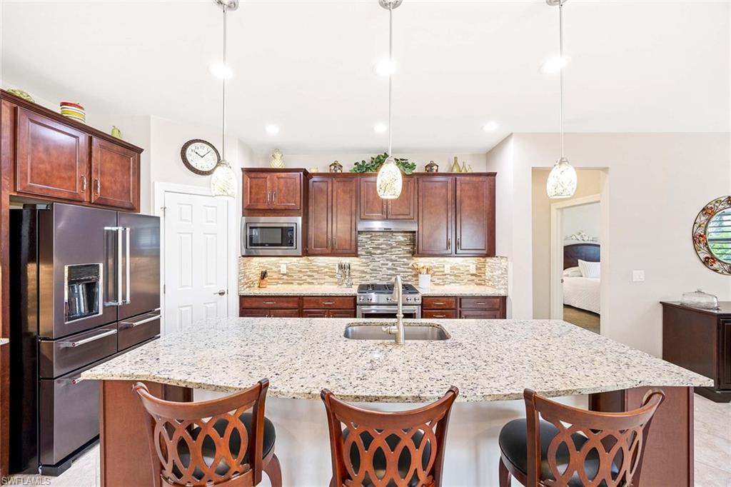 Counter seating, spacious island!