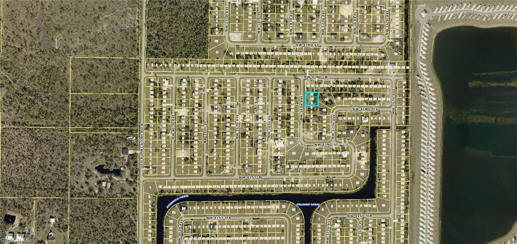 Aerial overview of property's location