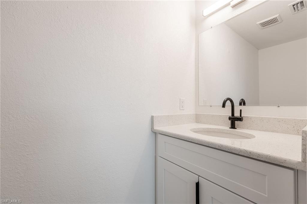 Bathroom featuring vanity