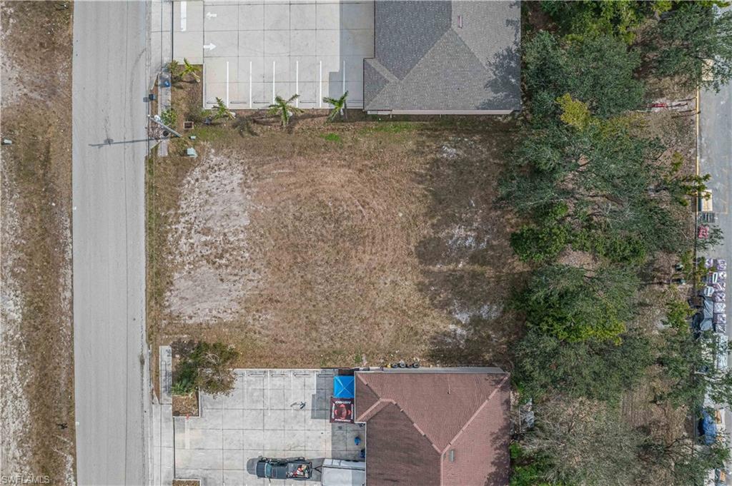 View from above of property