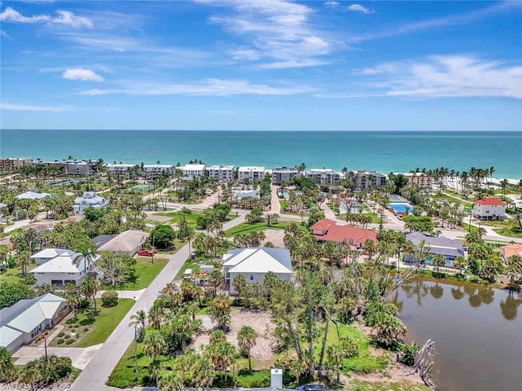 Bird's eye view of a large body of water