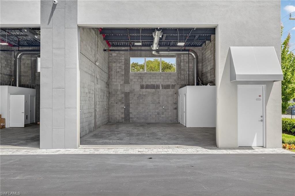 Rendered Buildout of Unit 101 at Redline Auto Suites