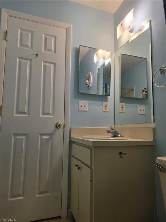 Full bathroom featuring vanity and shower / bathtub combination