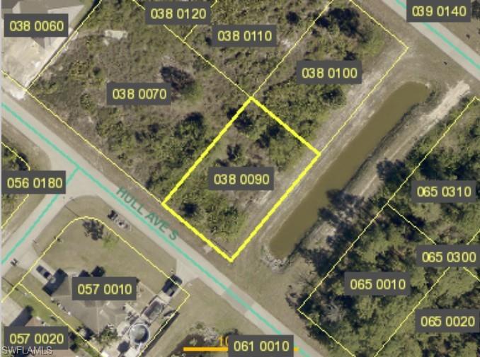 Aerial map of property and surrounding area