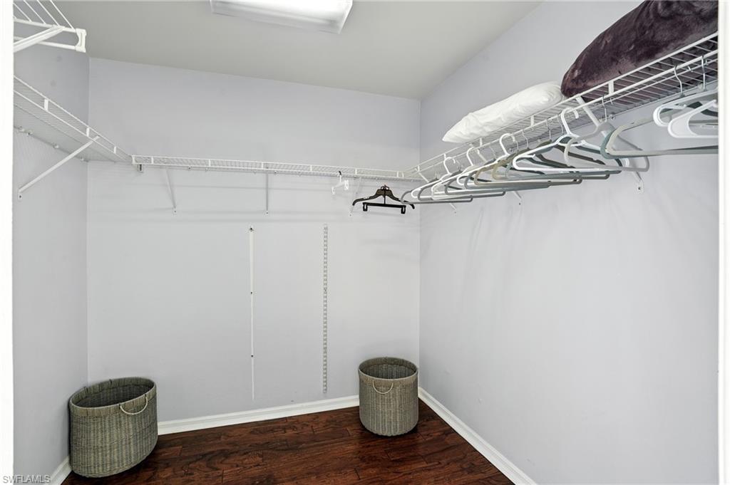 Spacious walk-in closet