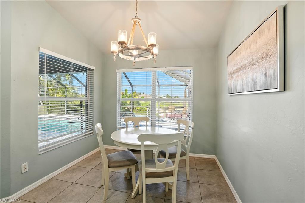 Breakfast nook with natural light