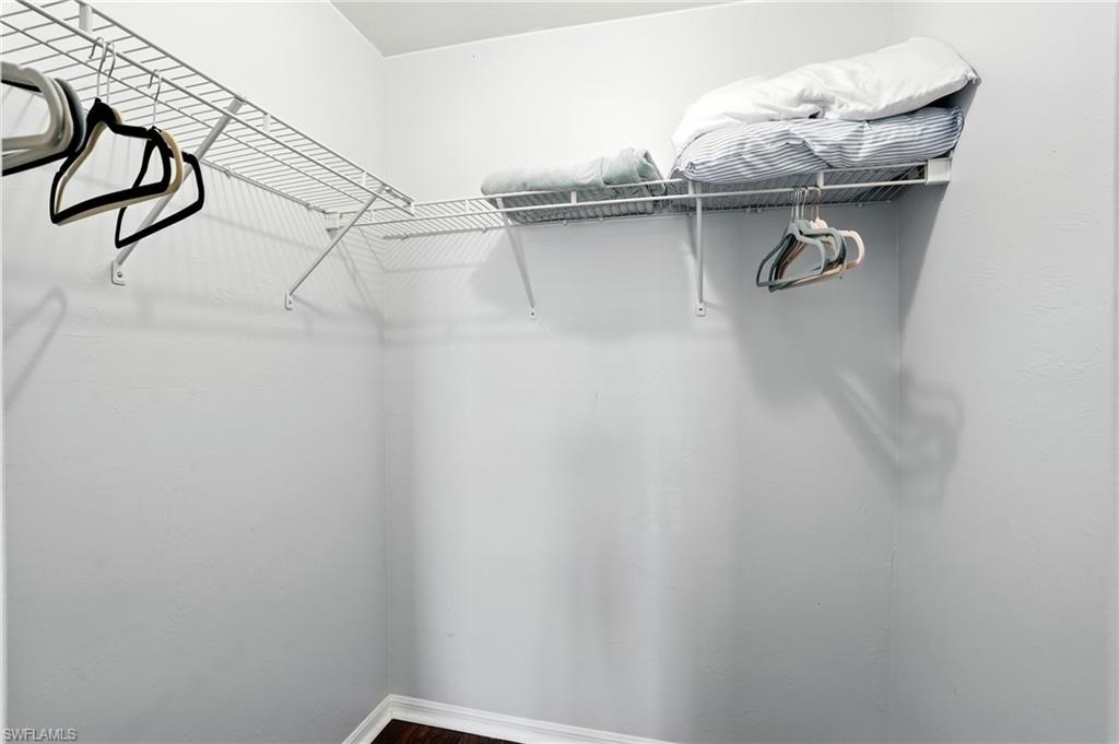 Spacious walk-in closet