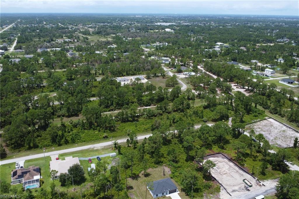 Aerial view of property's location