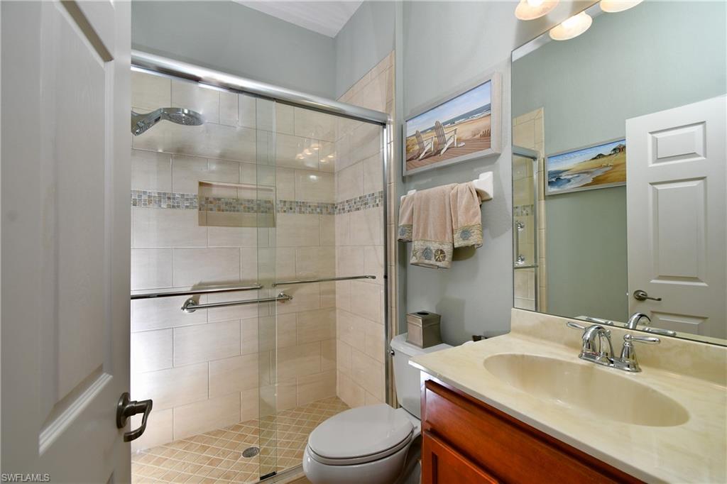 Newly installed shower in 2nd bath located next to the 2nd BR