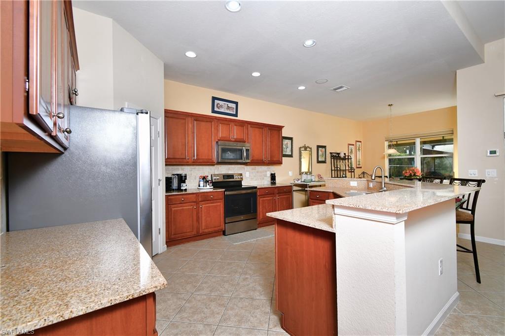 Kitchen and dining area that is open directly to the LR