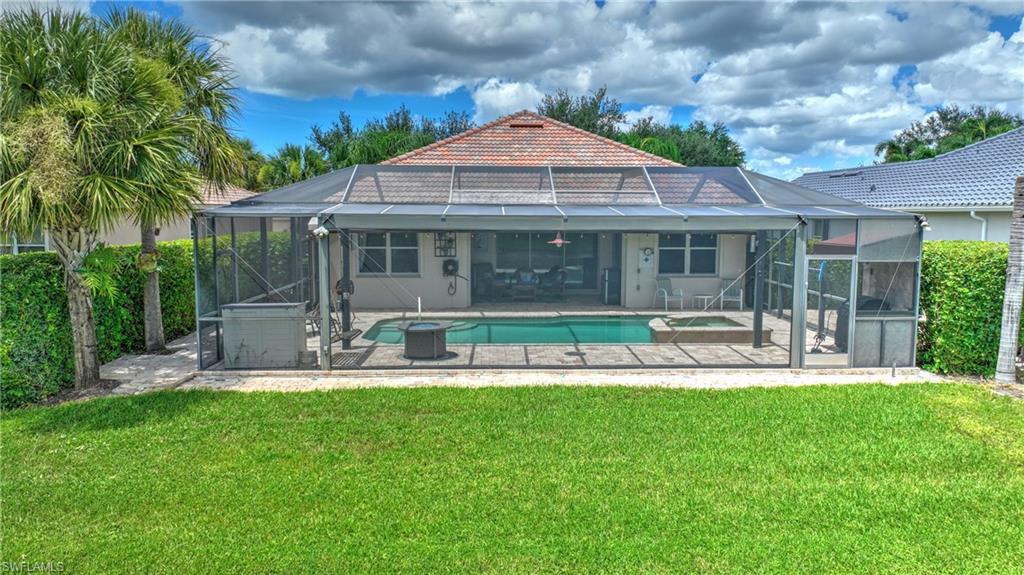 Back view of the home