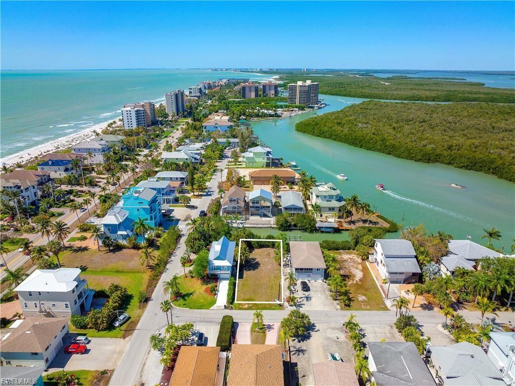 View of urban area with a large body of water