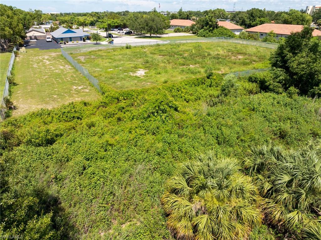 Aerial view of commercial lot