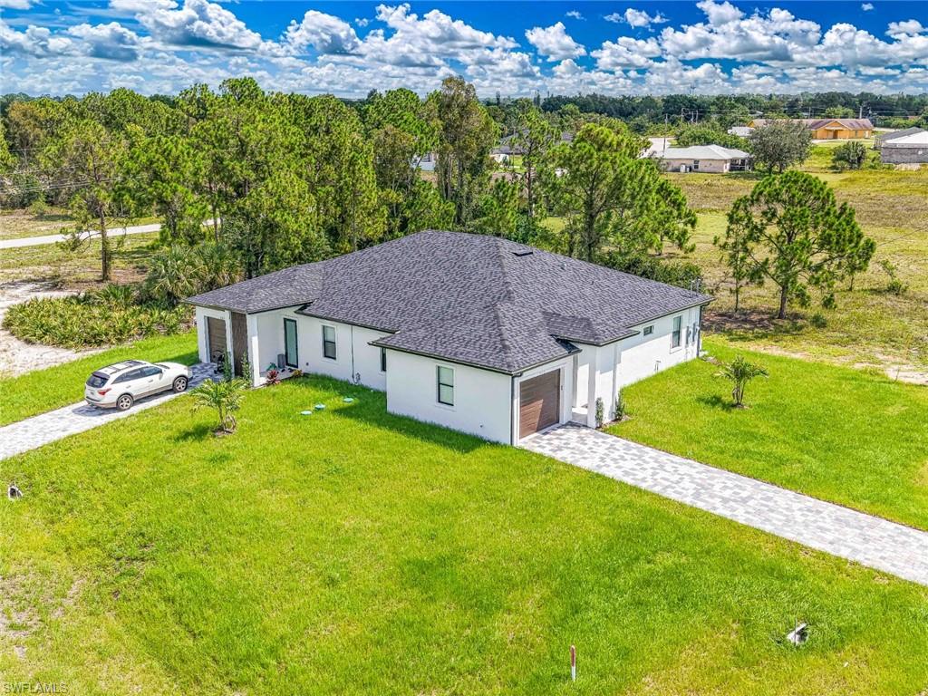 View from above of property