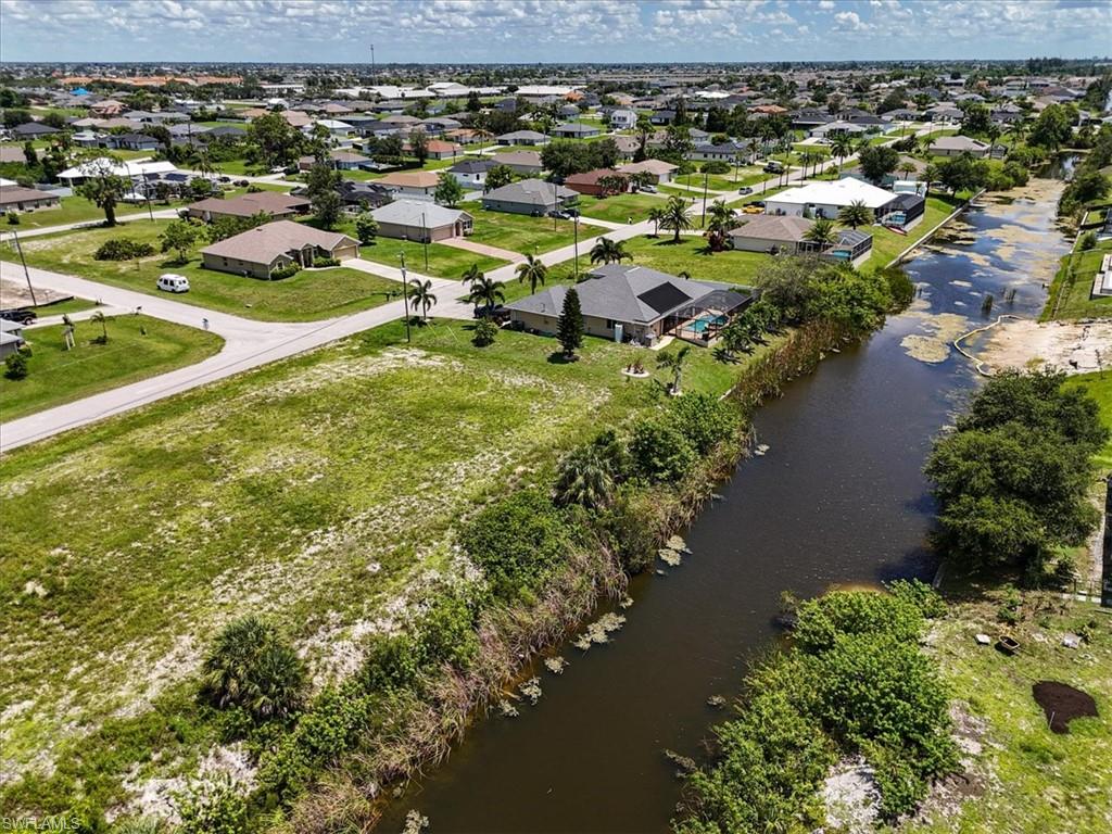 Bird's eye view of a large body of water