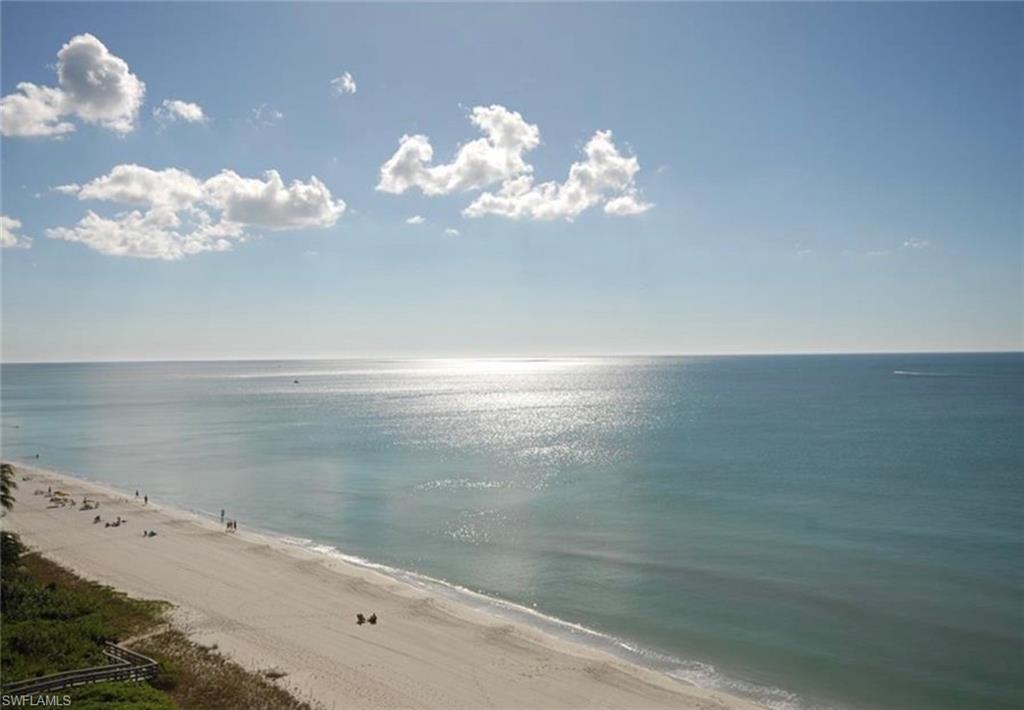 Property view of water featuring a view of the beach