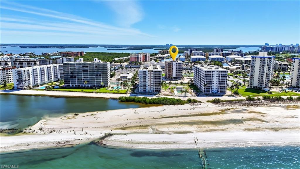 View of Gulf with Condominium buildingsVirtually Edited Image