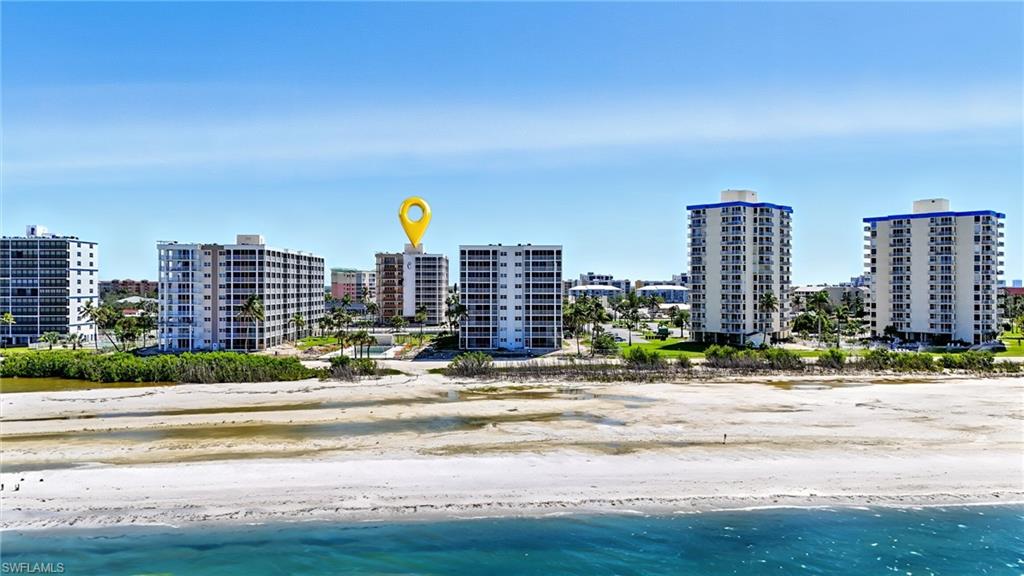 Drone / aerial view of a large body of water - Virtually Edited Image