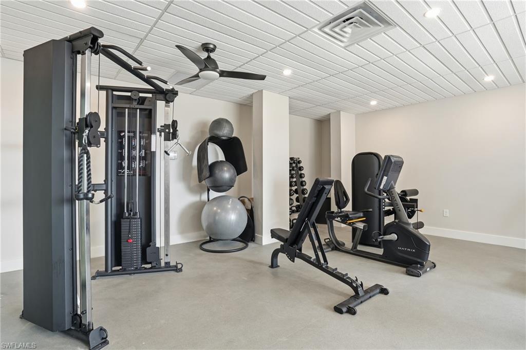 Community fitness room - Virtually Edited Image