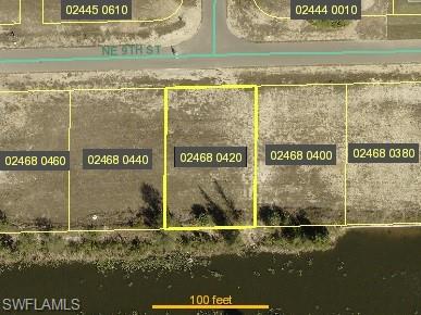 Aerial overview of property's location