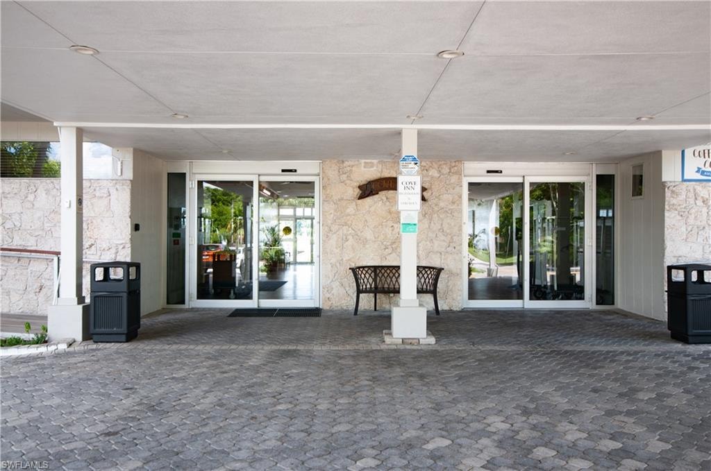 Front door to lobby