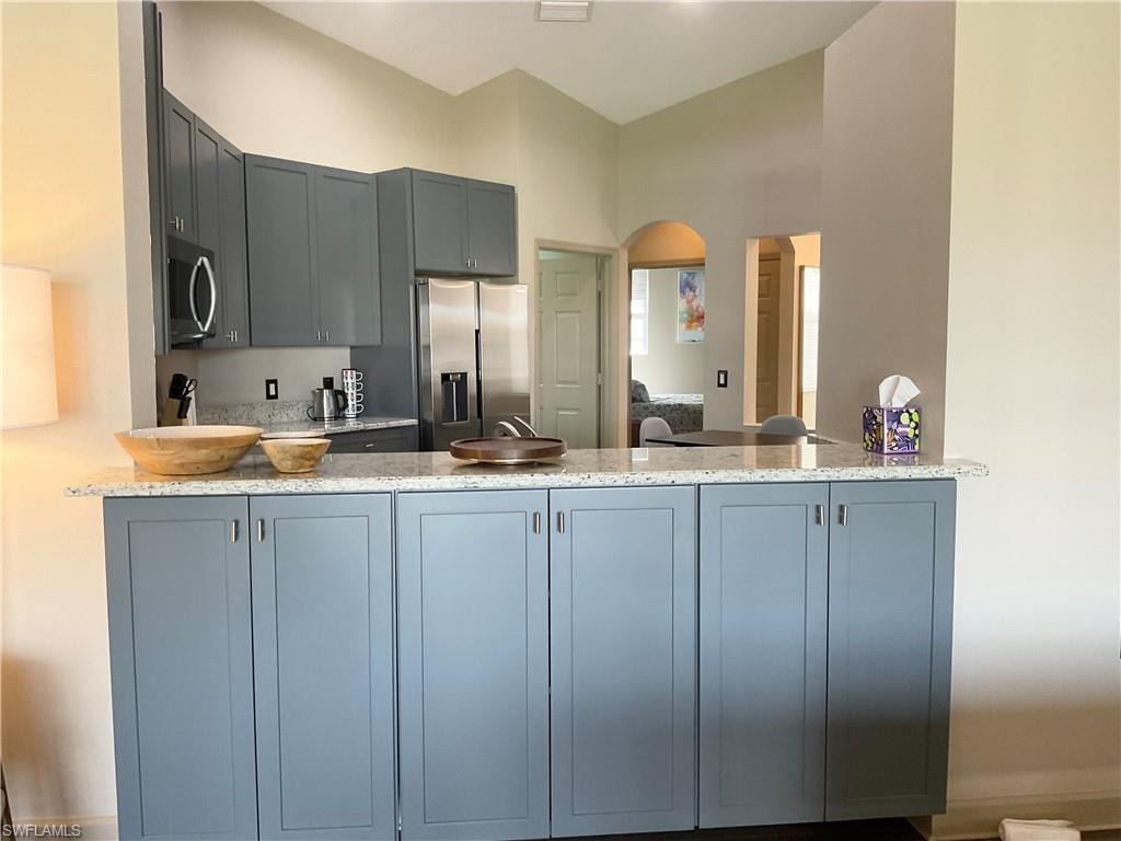 Extra cabinets in dining area